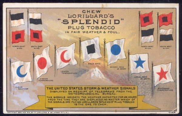 1890s Lorillard Storm & Weather Flags